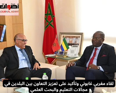 لقاء مغربي غابوني وتأكيد على تعزيز التعاون بين البلدين في مجالات التعليم والبحث العلمي