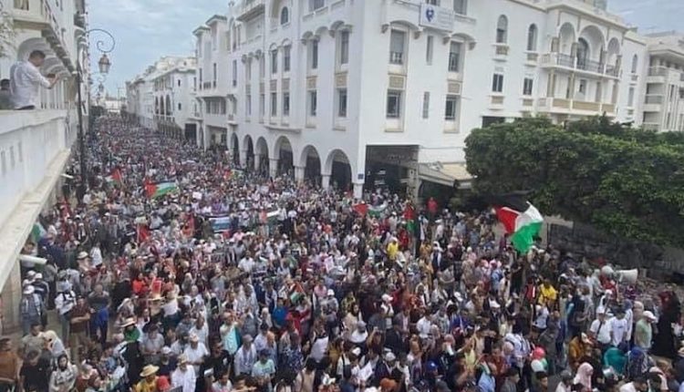 المغاربة...تنظيم مسيرة ضخمة دعما للشعب الفلسطيني بالرباط