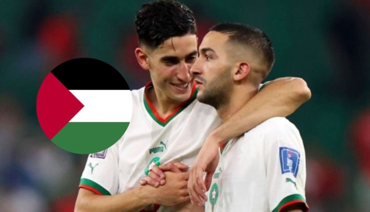 نايف أكرد وحكيم زياش... يعلنان دعمهما للقضية الفلسطينية