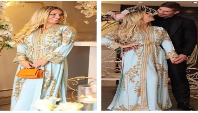 زوجة الملاكم الهولندي "ريكو فيرهويفين" تخطف الأنظار بالقفطان المغربي