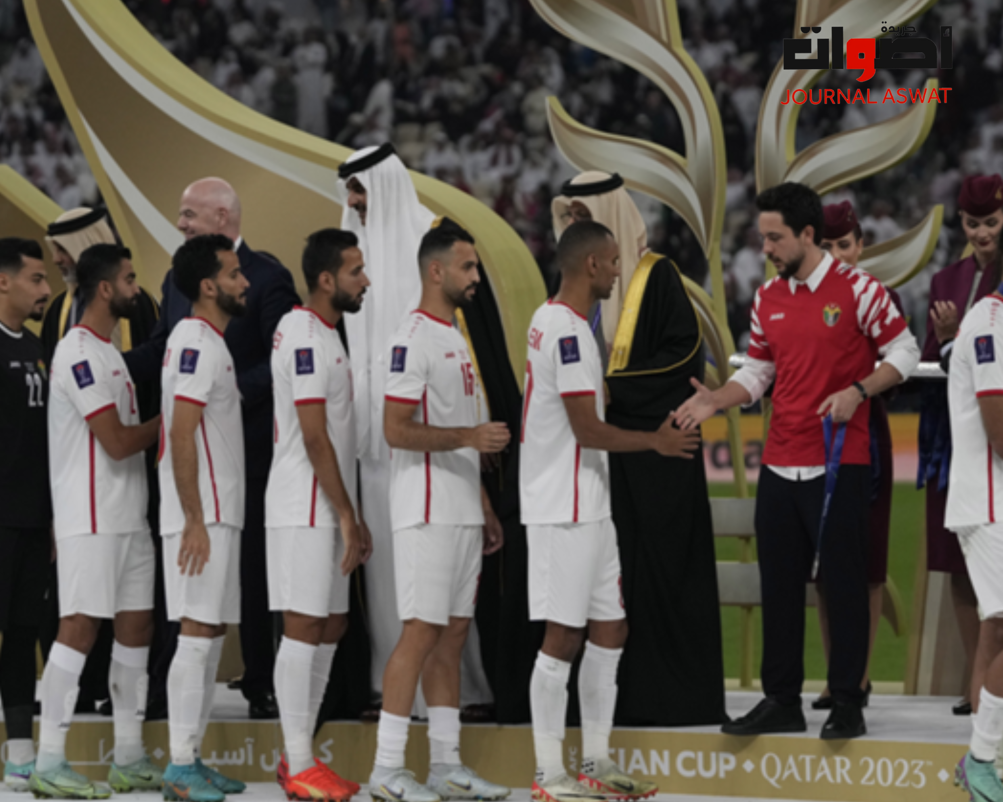العاهل الأردني يهنئ منتخب قطر وأمير قطر بتتويج المنتخب القطري باللقب