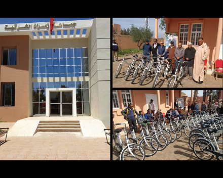 توزيع دراجات هوائية على تلاميذ وتلميذات جماعة زمران الشرقية بقلعة السراغنة