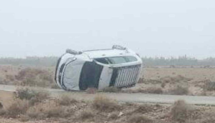 نجاة مراسل جريدة من حادثة سير في إقليم بولمان