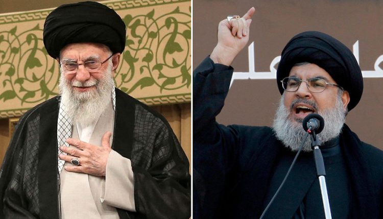 Ayatollah Ali Khamenei and Hassan Nasrallah
