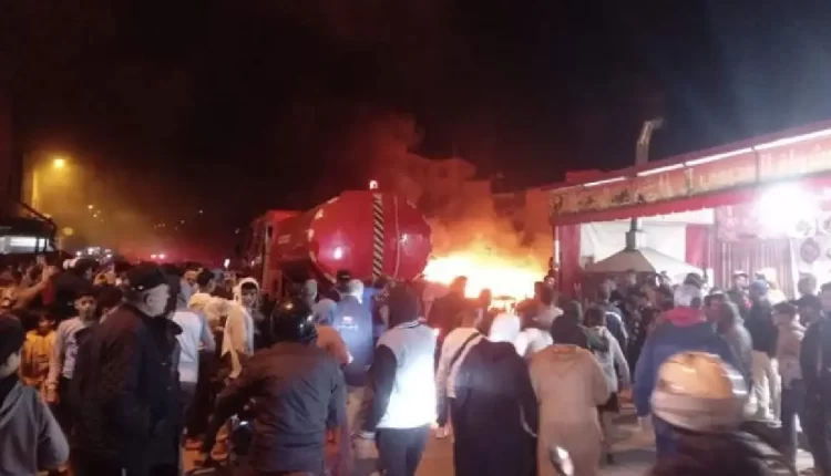 فاس:حريق مهول لمحل لصناعة الأحدية
