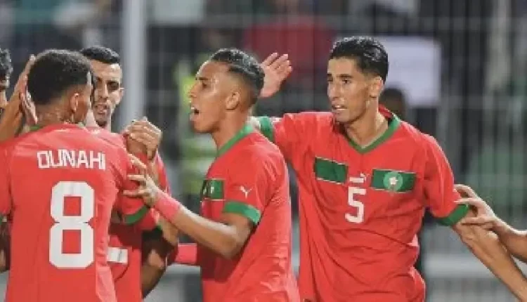المغرب يتقدم بثلاثية مثيرة في الشوط الأول