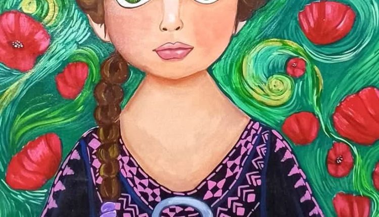 اللوحة للفنانة ميساء غازي
