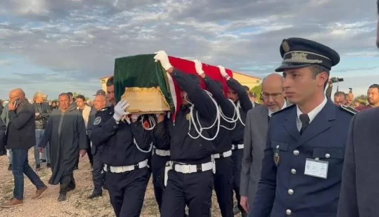 استشهاد الشرطي البطل عبد الغني رضوان في بني ملال وتشييع جثمانه في جنازة رسمية