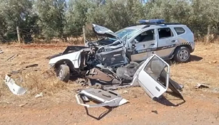 حادث سير مروع يؤدي إلى وفاة دركيين أثناء أداء واجبهما بتمصلوح