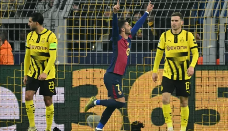 مباراة برشلونة و دورتموند