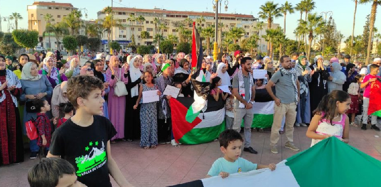 وقفة تضامنية بفاس تدعم فلسطين وتقف ضد الاحتلال
