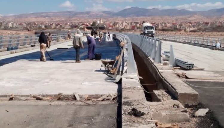أشغال بناء قنطرة حيوية بإنزكان تصل مراحلها الأخيرة