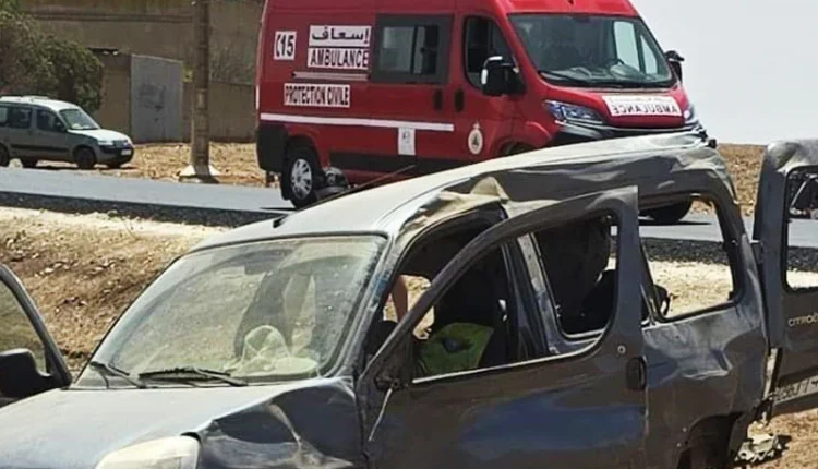 حادث سير مروع بين خريبكة وابن أحمد