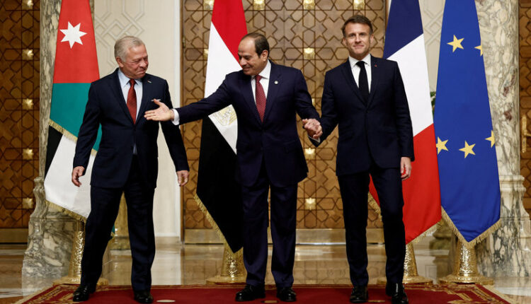مصر والأردن وفرنسا تدعوان إلى وقف الحرب في غزة