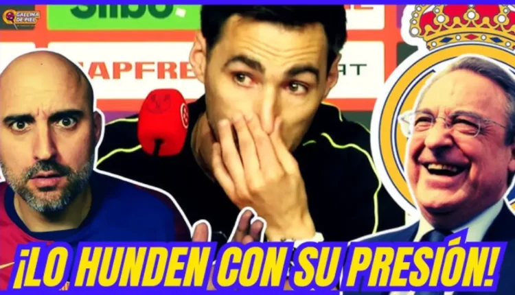 Título: Los aficionados del Real Madrid atacan a Negreira antes de la final de la Copa del Rey contra el Barcelona