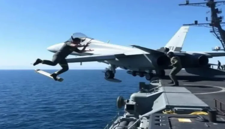 عنوان: سقوط طائرة F-18 في البحر: أسباب الحادث تكشفها البحرية الأمريكية