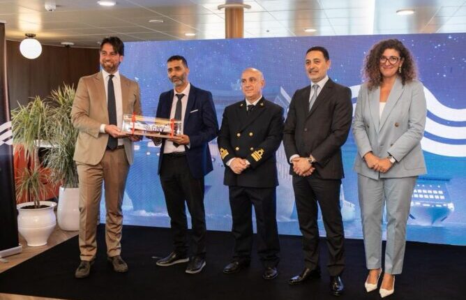 شركة الملاحة الإيطالية GNV تحتفل في طنجة بوصول سفينتها الجديدة “GNV Orion”