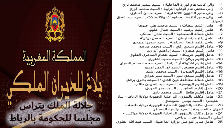 بلاغ الديوان الملكي: قرارات وإجراءات استراتيجية لتعزيز البناء الوطني