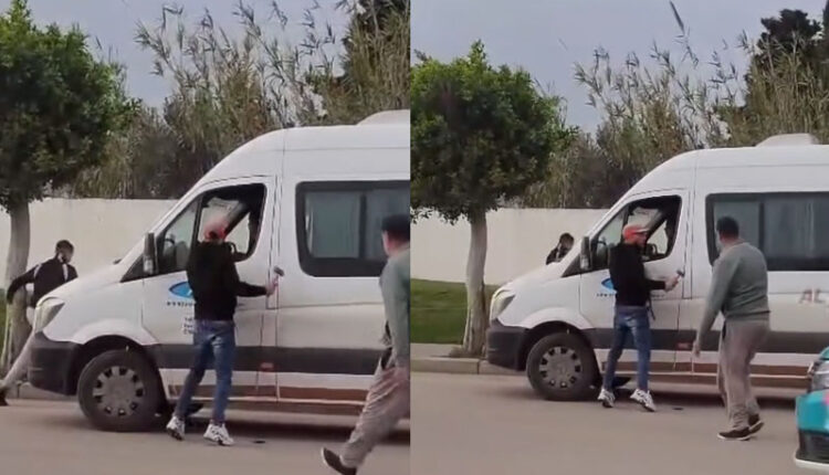  مسلحون يهاجمون  حافلات لنقل العمال بطنجة في محاولة فرض الرعب
