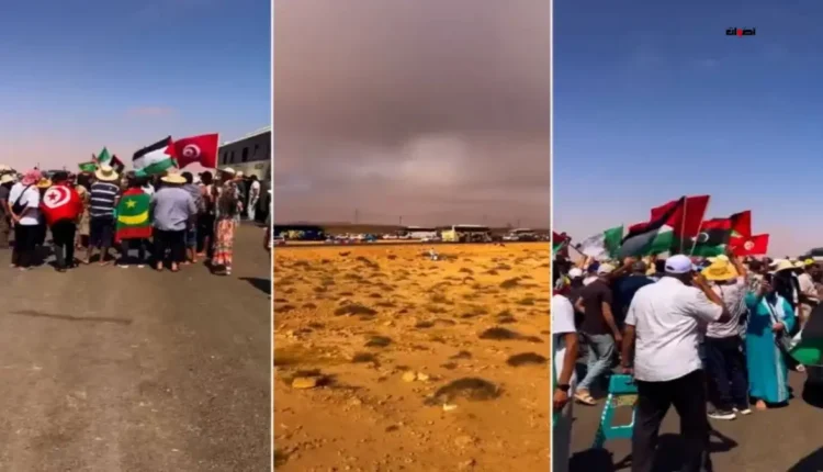 قافلة "الصمود" البرية تتراجع عن مسيرها نحو غزة بعد منع سلطات شرق ليبيا عبورها
