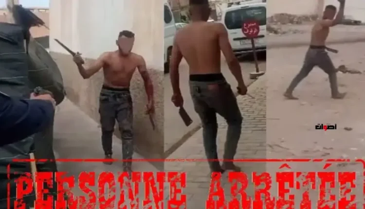 توقيف شخص بحوزته سلاح أبيض يهدد سلامة مواطنين بأكادير
