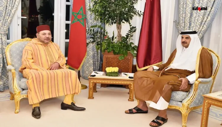 برقية تهنئة من جلالة الملك إلى أمير دولة قطر بمناسبة ذكرى توليه مقاليد الحكم