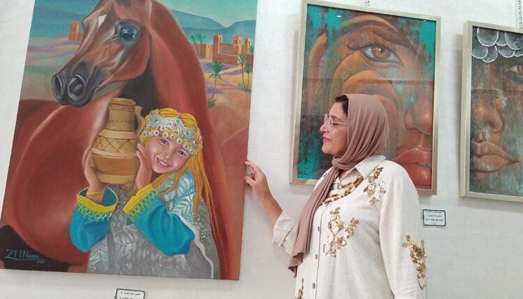 الفنانة التشكيلية نعيمة زمرو