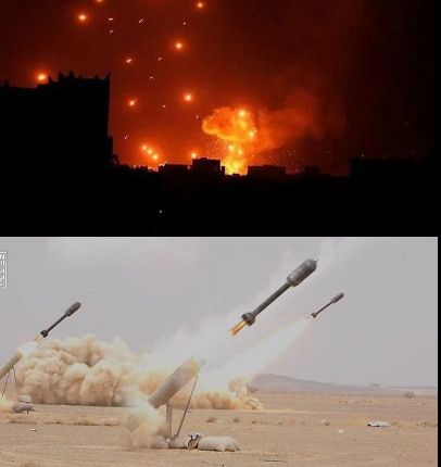 هجوم حوثي بالصواريخ