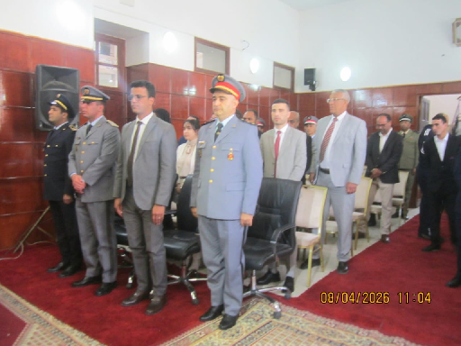 حضور مسؤولين عسكريين وأمنيين ورجال سلطة محلية *حدث التنصيب* 