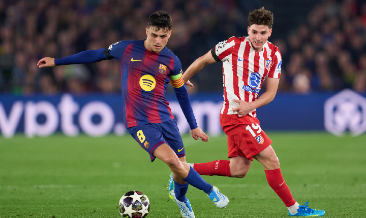 أتلتيكو مدريد يتأهل إلى نصف نهائي دوري أبطال أوروبا رغم خسارته أمام برشلونة 2-1 في الإياب، مستفيداً من فوزه ذهاباً على الفريق الكتالوني.