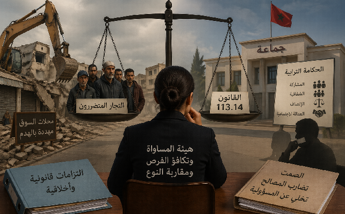 هدم محلات الأخصاص هيئة المساواة التجار