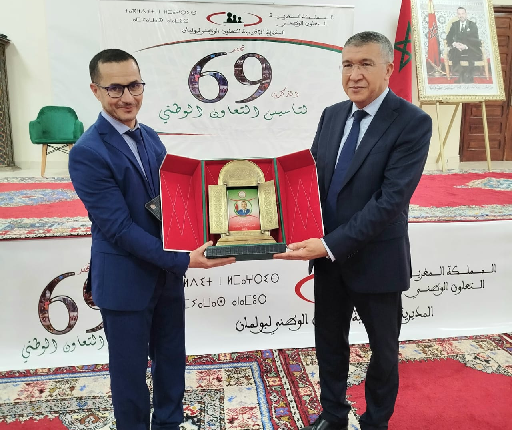 صورة الحدث تجمع عامل إقليم بولمان. و يسارا مندوب التعاون الوطني بإقليم بولمان