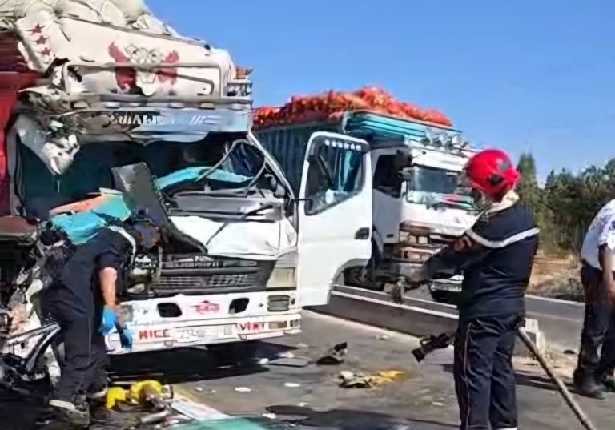 مصرع سائق شاحنة بسيدي يحيى الغرب