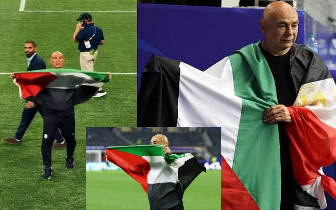 فيفا يرفض معاقبة حسام حسن بعد رفع العلم الفلسطيني