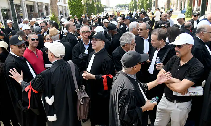 احتجاجات المحامين بالمغرب